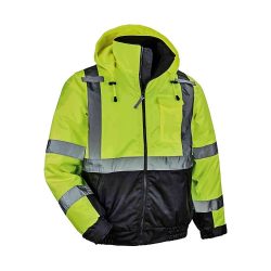 Hi Vis Bomber Safety Jacket for Road Safety Work