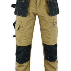 RANGEOVER Men Pro Builder Heavy Duty Combat Cargo Pants - Multi Pockets - Knee Pad Pockets - Durable Workwear Trouser