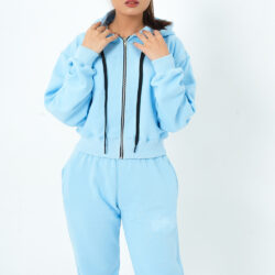 EveryWear Crop Hood Sweat Suit (Women) | RO-423 |